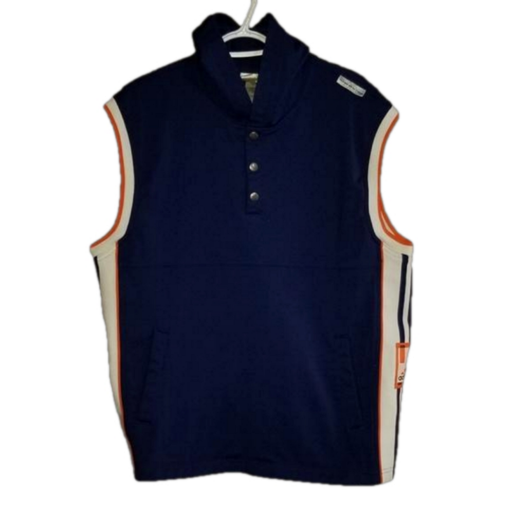 Adidas Vintage Hooded Sleeveless Basketball Shirt Label Reads Size Small